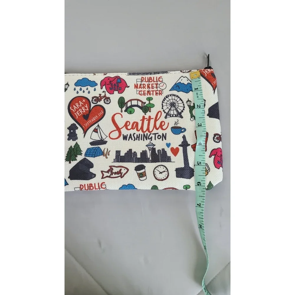 Multi-Functional‎ Seattle WA Traveler Gift Make Up Bag Zip Pouch